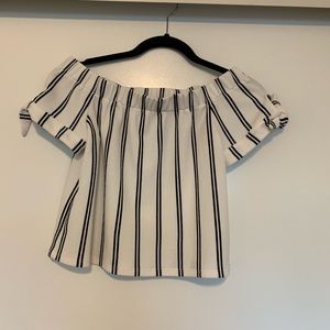 Off shoulder crop top